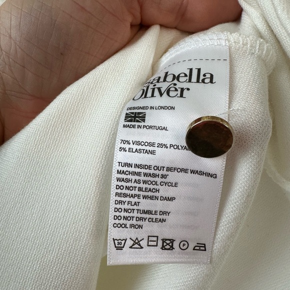 Isabella Oliver Women’s Fallon Maternity Top Soft White NWT (Size 2/US 6) - Picture 7 of 12